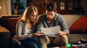 man and woman determining if they owe taxes on bank account interest