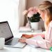woman looking for blog post ideas