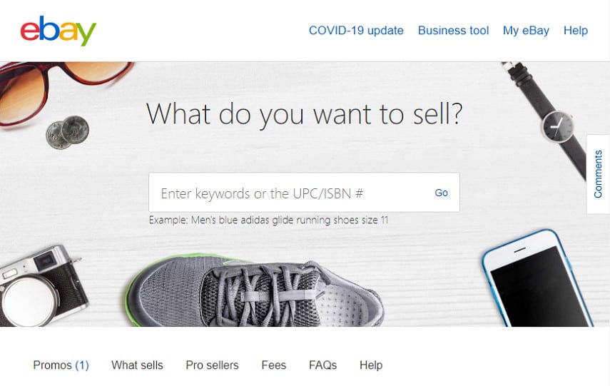 eBay homepage 