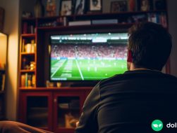 man watching free cable tv