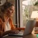 A mom working from home as a virtual assistant.