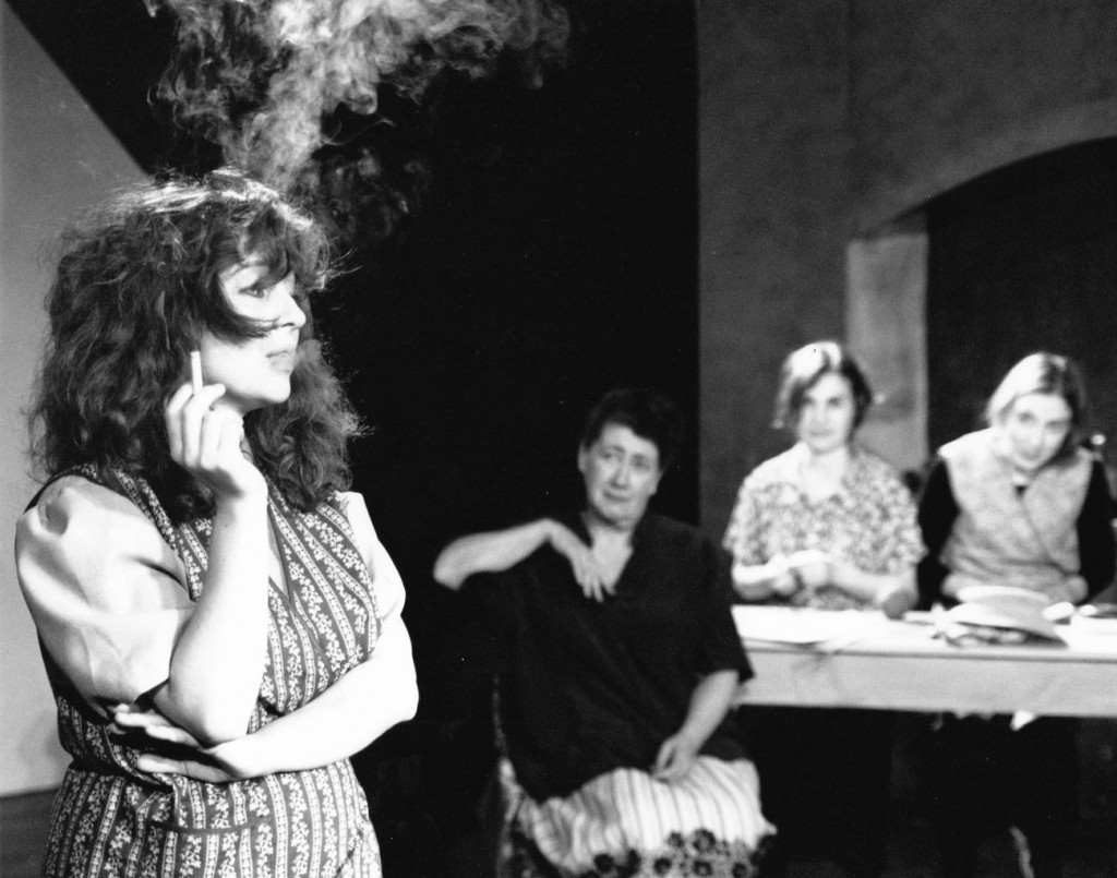 Pregnant and smoking: Maggie in 'Dancing at Lughnasa', Stadsschouwburg Amsterdam 1998