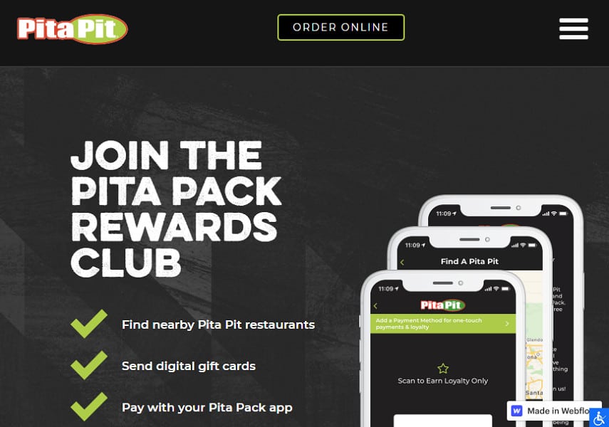 Pita Pit rewards program