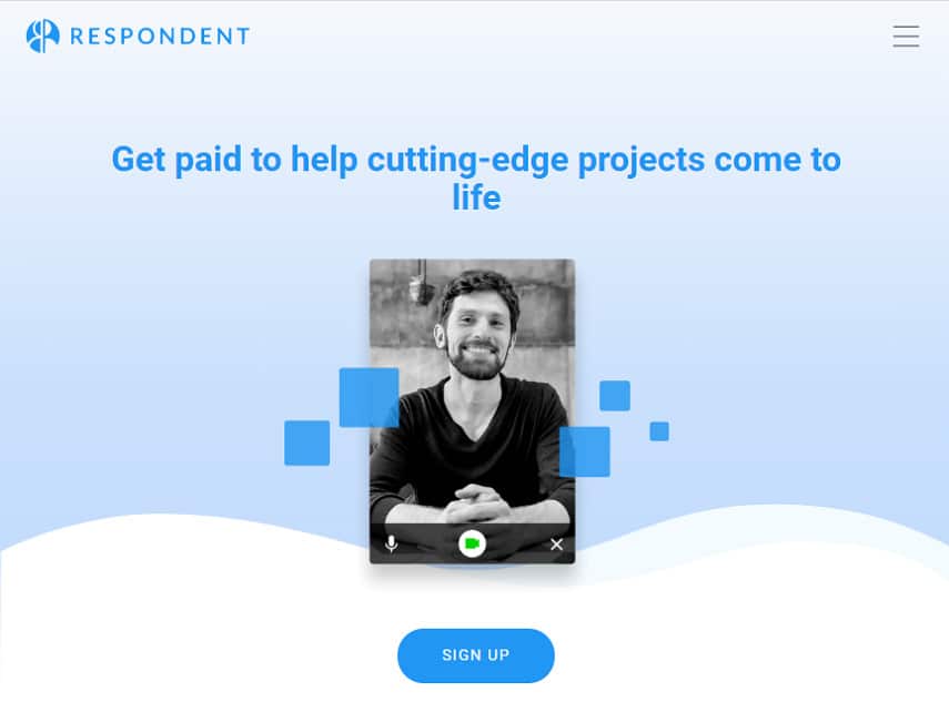 Respondent homepage