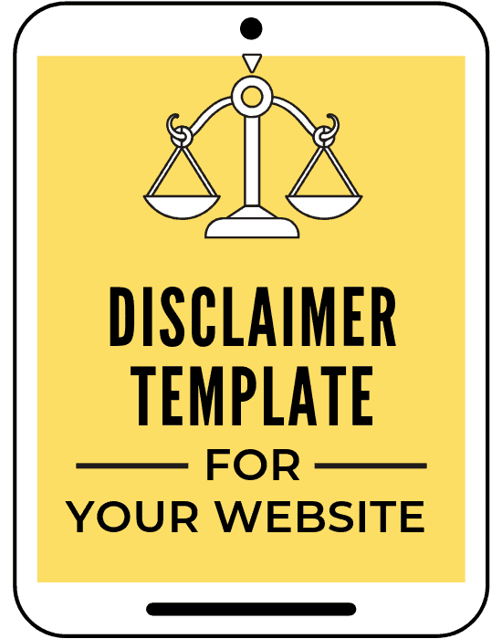 disclaimer policy template for bloggers