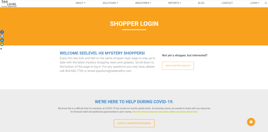 SeeLevel homepage