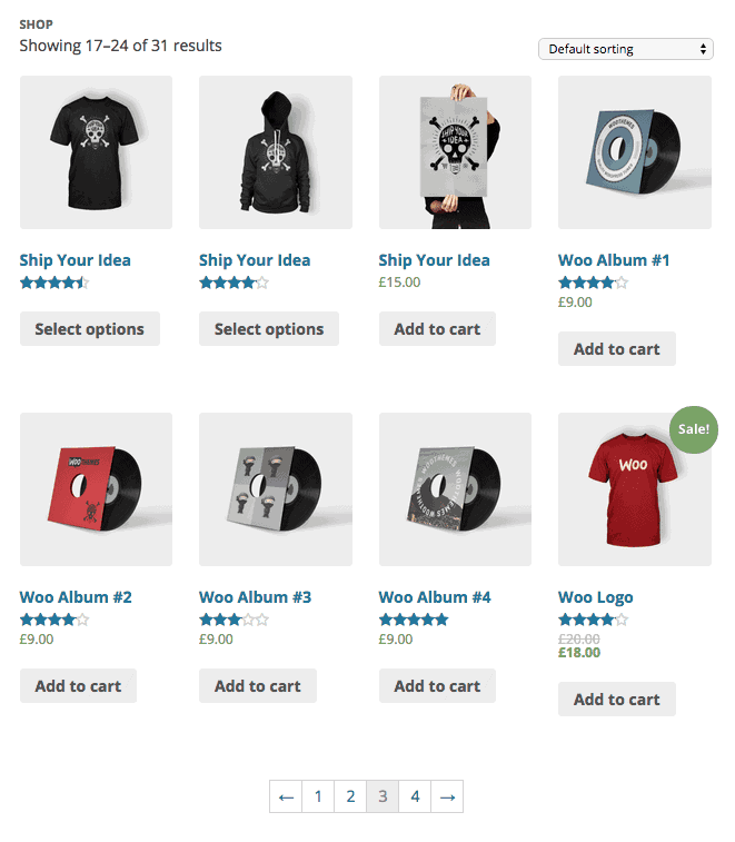 WooCommerce eCommerce store example