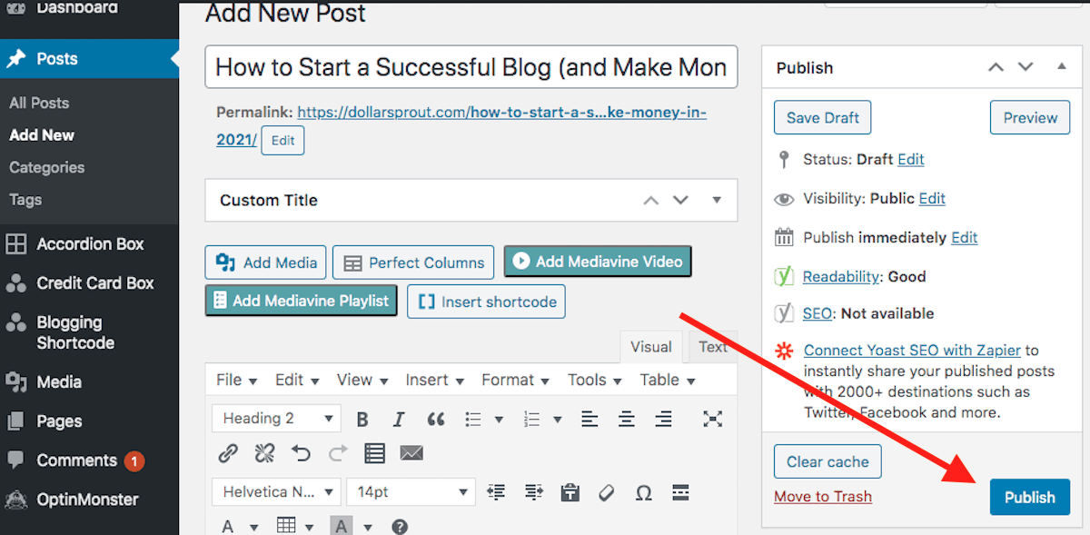 WordPress Publish